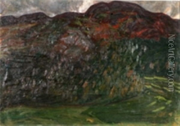 Jamtlandska Fjall Oil Painting - Helmer Osslund