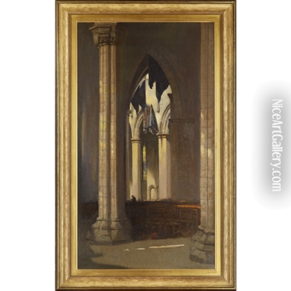 Interior Of St. Giles Oil Painting - Patrick William Adam