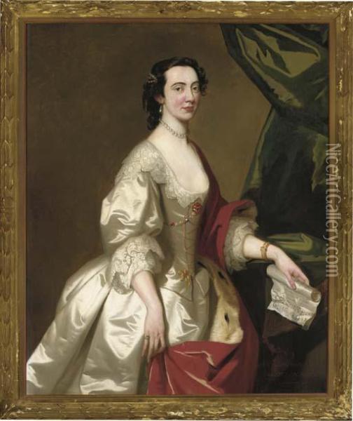 Portrait Of Anne Gordon Oil Painting - Allan Ramsay
