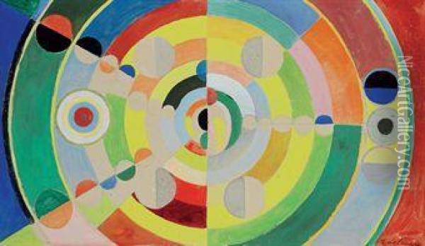 Relief-disques Oil Painting - Robert Delaunay