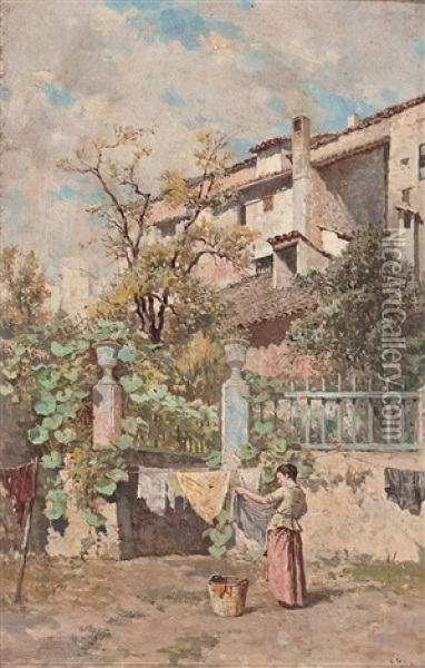 Vista Rural Oil Painting - Antonio (Antoni) Ribas Oliver