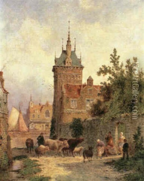 Coblentz, Germany Oil Painting - Pieter Cornelis Dommershuijzen