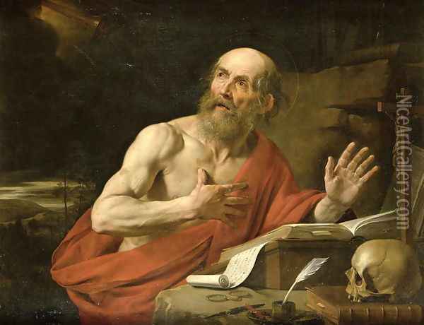 St Jerome Oil Painting - Philippe de Champaigne