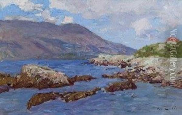 Meeresbucht Oil Painting - Alfred Zoff