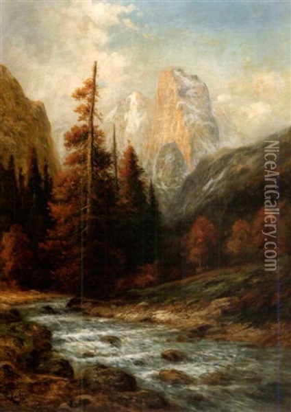 Tuolumne River - Hetch Hetchy Oil Painting - William Keith