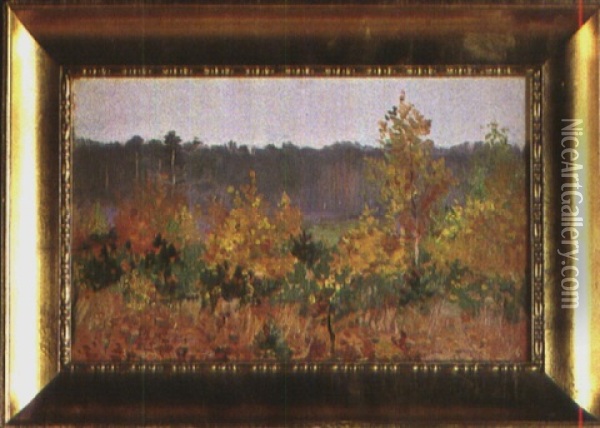 Birkenwaldchen Oil Painting - Michael Gorstkin-Wywiorski