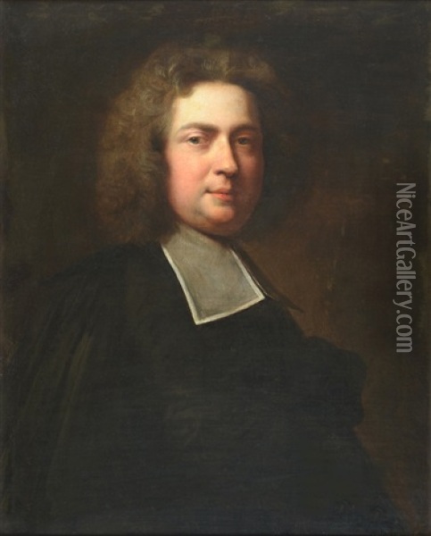 Portrait De E. Dubois Archeveque Decambrai Oil Painting - Nicolas de Largilliere