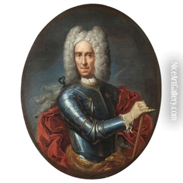 Ritratto Di Eugenio Di Savoia Oil Painting - Giovanni Maria Delle Piane