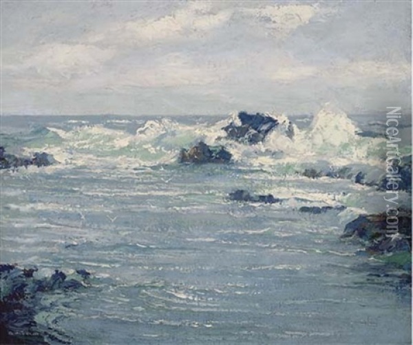 The Incoming Tide Oil Painting - Augustus William Enness