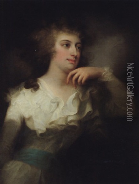 Portrait Of Pauline Herzogin Von Wurtemberg, Princess Metternich Oil Painting - Giuseppe (Josef) Grassi