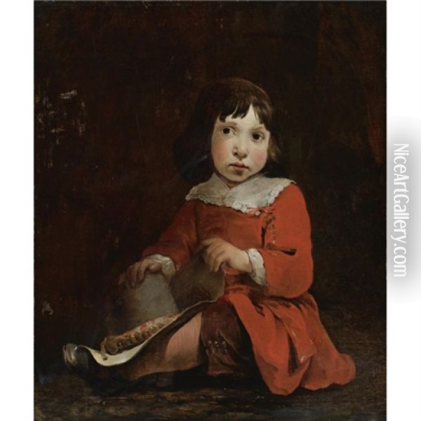 Portrait Of A Young Boy Oil Painting - Jan van Noordt