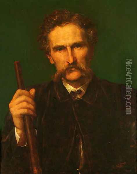 Rith H. Wallis-Dunlop, 1872 Oil Painting - George Frederick Watts