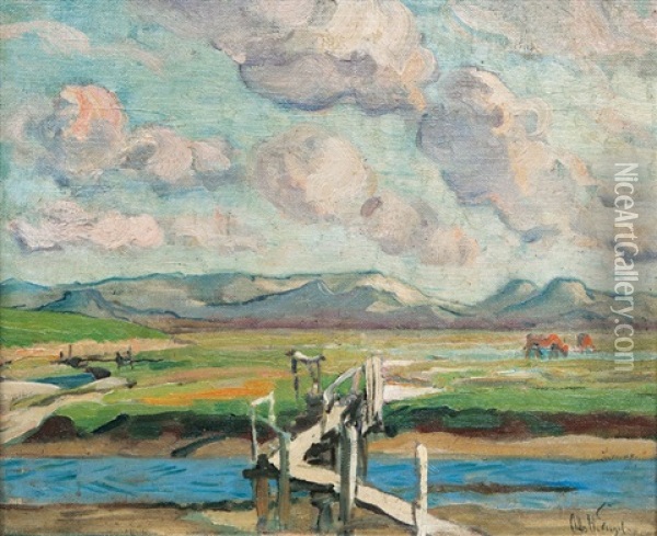 Landschaft Bei Steenodde Auf Amrum Oil Painting - Otto Heinrich Engel