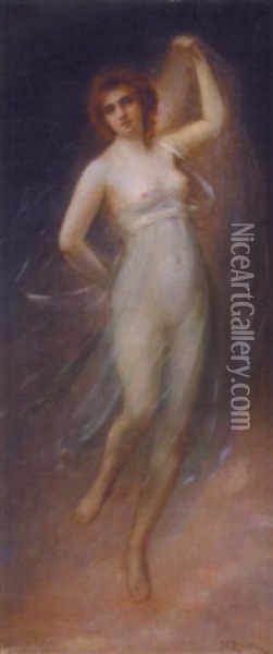 La Danseuse Au Voile Oil Painting - Henri Rondel