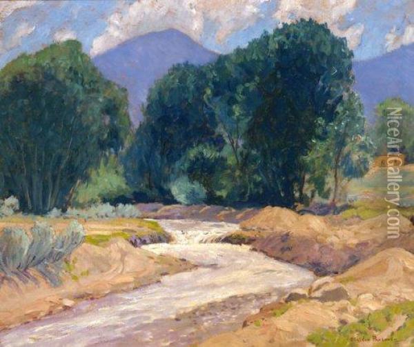 Purple Mountains Oil Painting - Sheldon Parsons