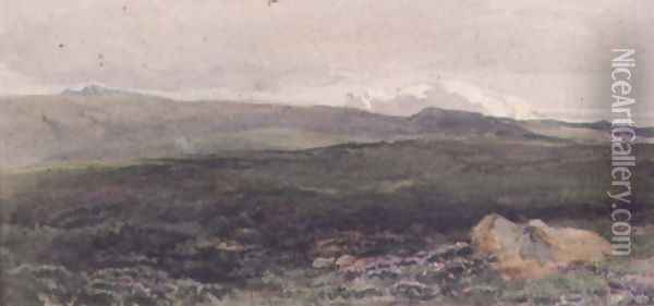 Hills near Loch Awe, Twilight Oil Painting - Thomas Collier