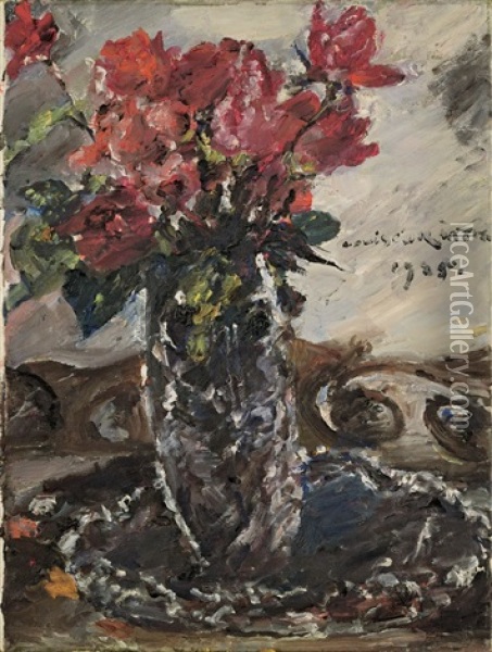 Rote Rosen Oil Painting - Lovis Corinth