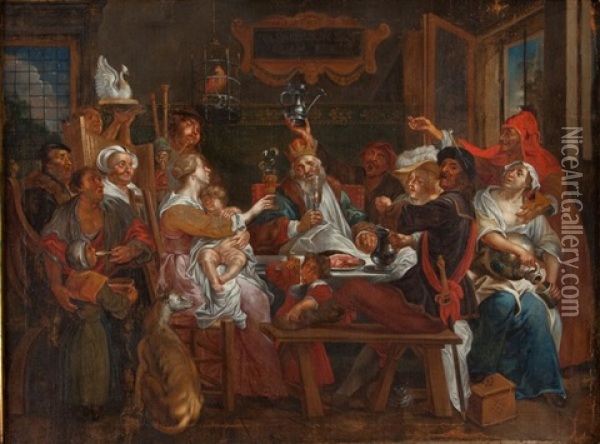 Krol Pije Oil Painting - Jacob Jordaens