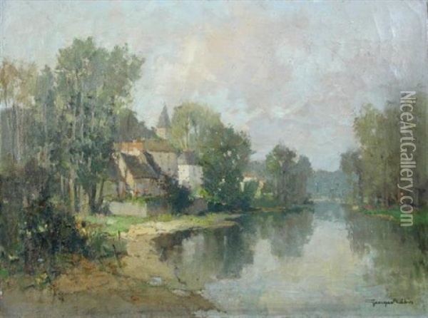 French Country Landscape Oil Painting - Georges Robin