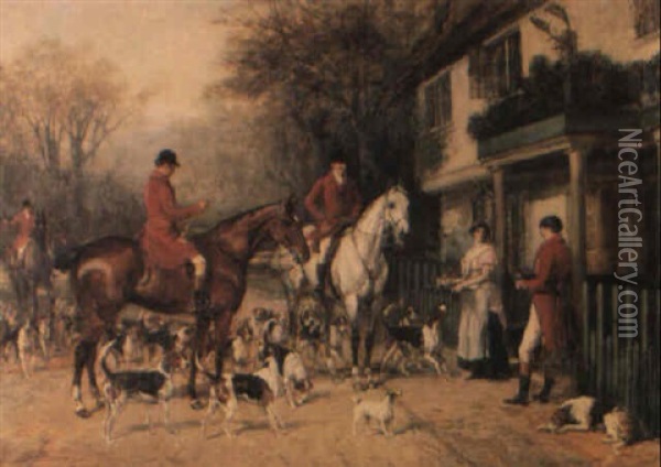 Hunting Morn Oil Painting - Heywood Hardy