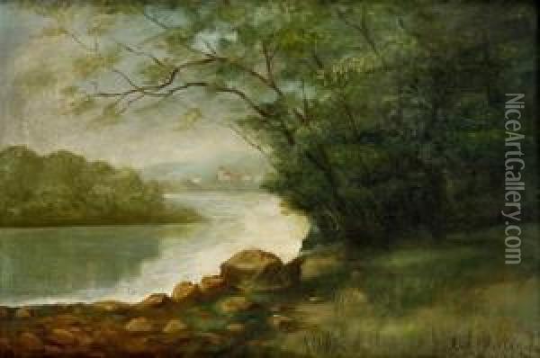 Na Ohybe Rieky Oil Painting - Roman Havelka
