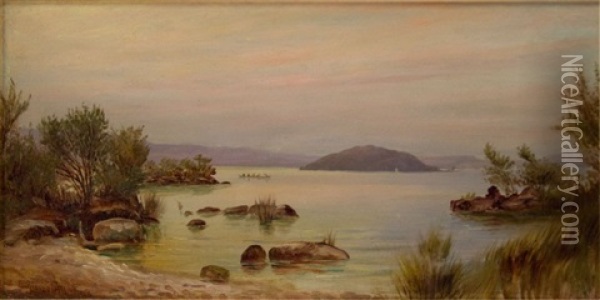 Lake Rotorua Oil Painting - Charles Blomfield