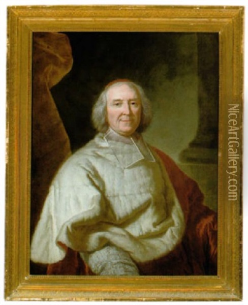 Bildnis Des Kardinals Andre-hercule De Fleury Oil Painting - Hyacinthe Rigaud