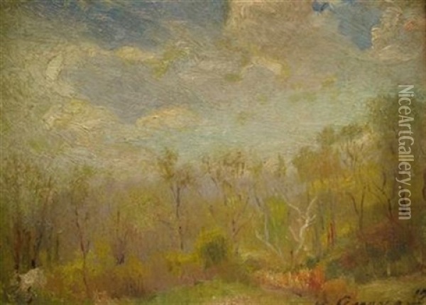 Early Spring Oil Painting - Luis Graner y Arrufi