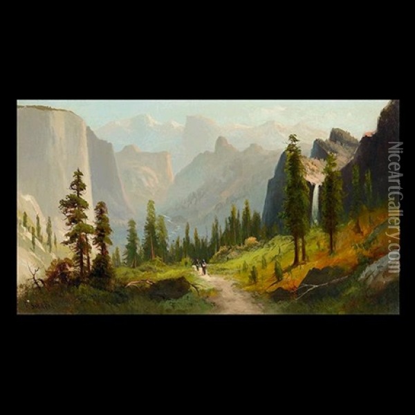 Morning Yosemite Valley Oil Painting - Frederick Ferdinand Schafer