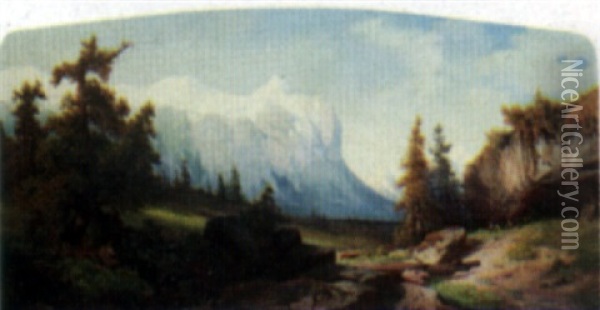 Das Witterhorn Oil Painting - Adolf Konrad Mosengel