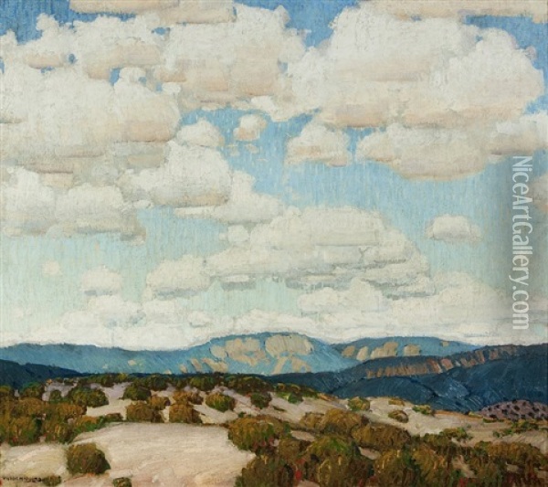 New Mexico Sky Oil Painting - Victor William Higgins