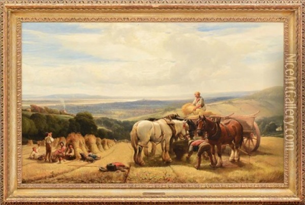 Harvest Scene Oil Painting - Henry Brittan Willis