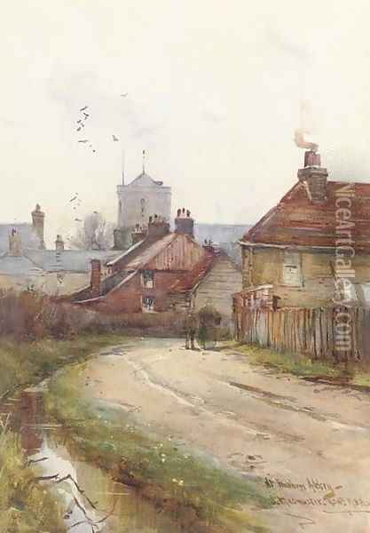 The road to Waltham Abbey Oil Painting - James MacMaster