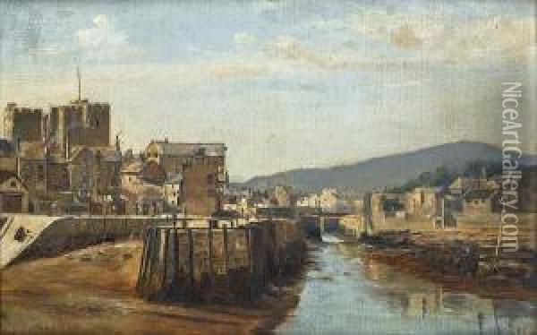 Castletown, Isle Of Man Oil Painting - F.A. Winkfield