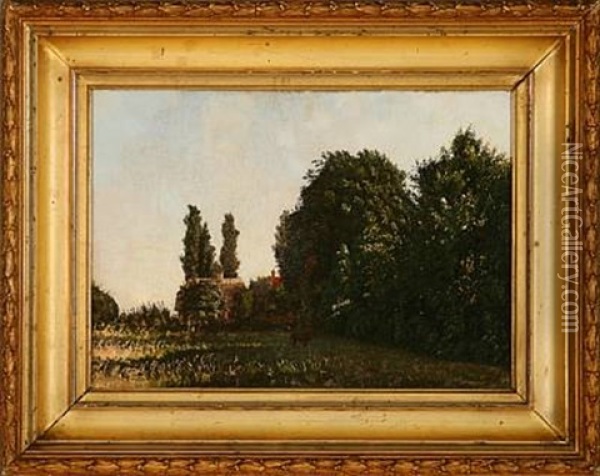 Spring Landscape Oil Painting - Johannes Herman Brandt