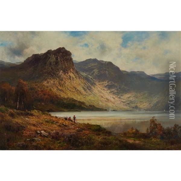 Ben-venue And The Trossachs Oil Painting - Alfred de Breanski Sr