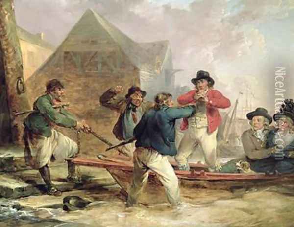 The Pressgang 1790 Oil Painting - George Morland