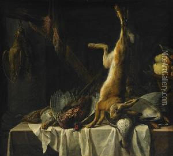 Natura Morta Oil Painting - Pieter Van Boucle