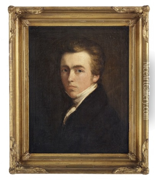 Self-portrait Oil Painting - Isaac F. Bird
