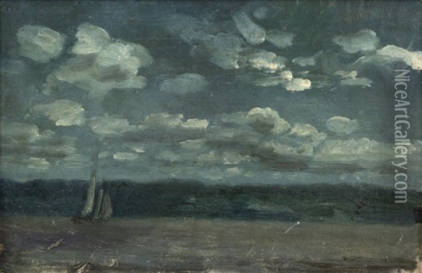 Storm Clouds Oil Painting - Arthur B. Davies