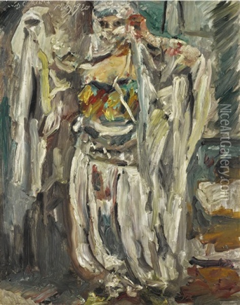 Odaliske (odalisque) Oil Painting - Lovis Corinth