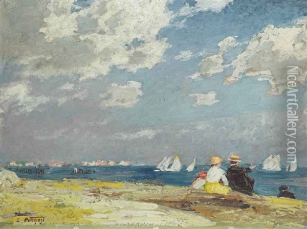 Sailboats Oil Painting - Edward Henry Potthast