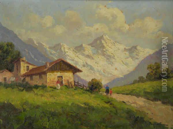 Senza Titolo Oil Painting - Giovanni Pagliarini