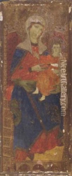 The Madonna And Child Oil Painting -  Giunta Pisano (Giunta Capitini)