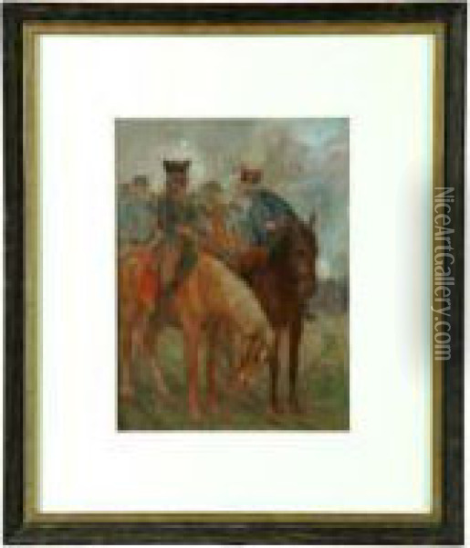 Retreat Through The Jersies Oil Painting - John Ward Dunsmore