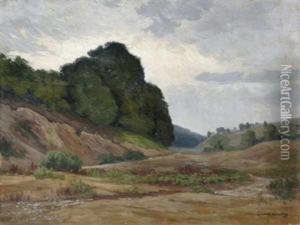 Fluslandschaft Im Sommer Oil Painting - Konrad Ludwig Lessing