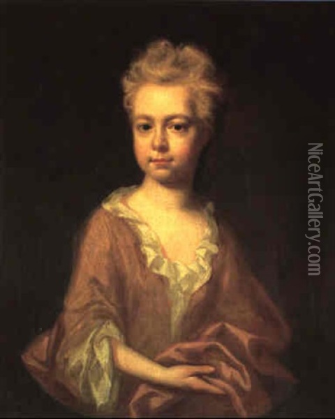 Portrait Of The Daughter Of William Congreve Oil Painting - John Closterman