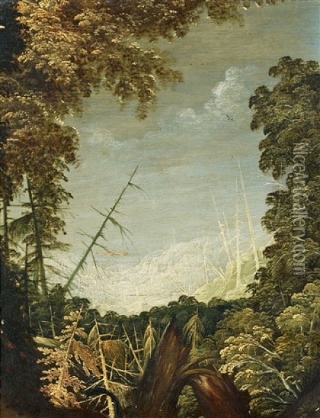 Waldlandschaft Nach Einem Gewittersturm Oil Painting - Roelandt Savery