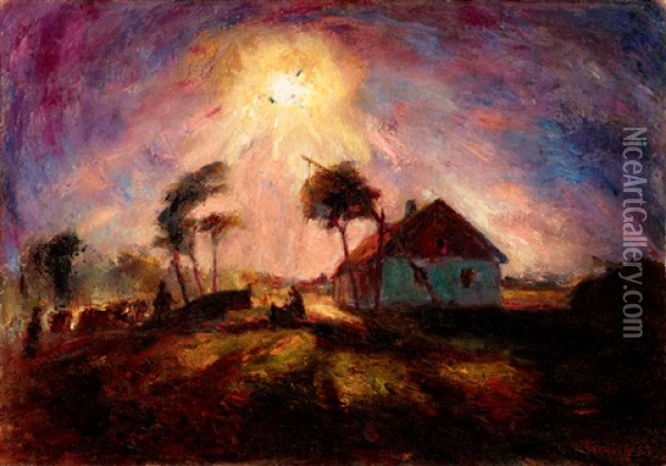 Sparkling Sunshine Oil Painting - Bela Ivanyi Gruenwald