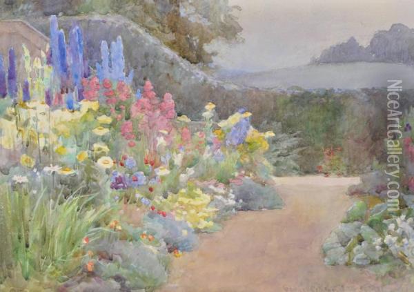 Flowergardens Oil Painting - George Samuel Elgood